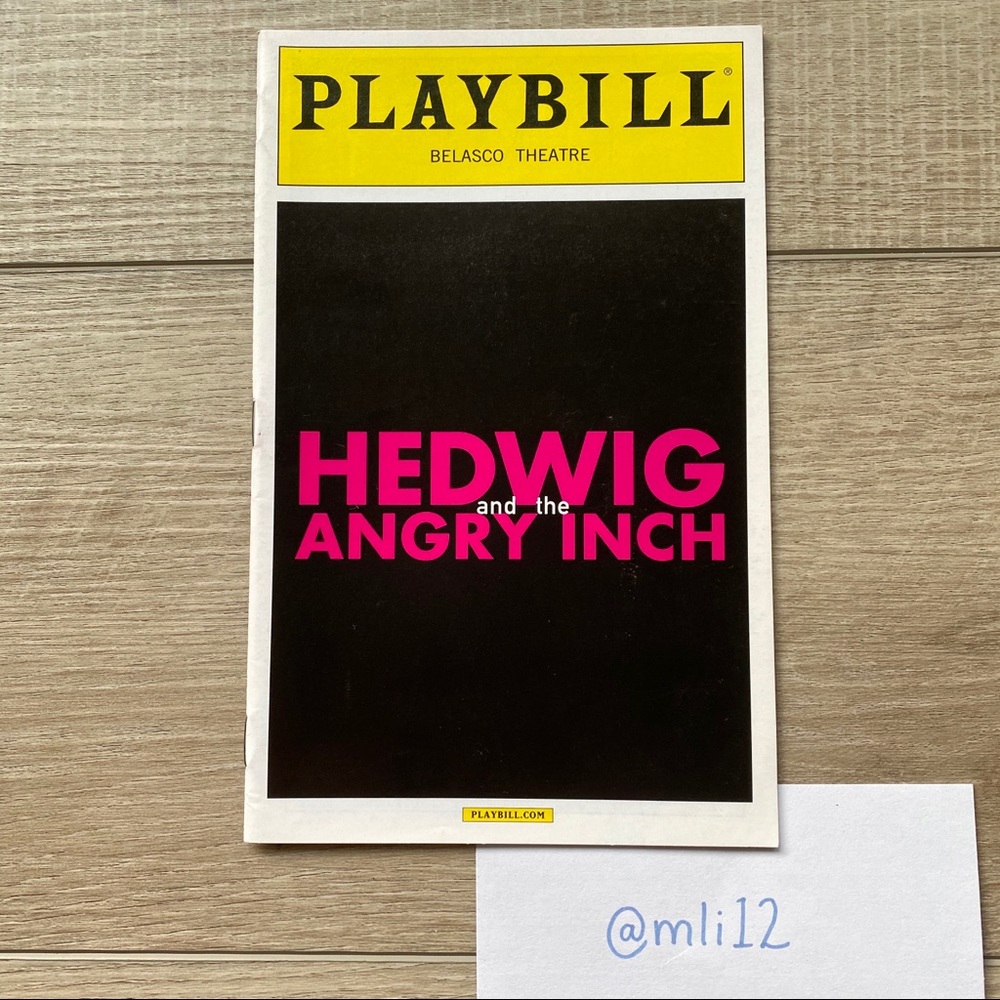 PLAYBILL Hedwig and the Angry Inch on Broadway
